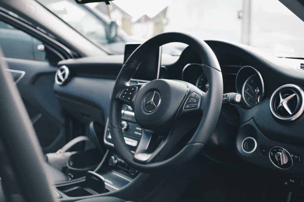 Inside mercedes benz